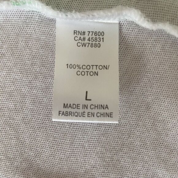 Chaser White 100% Cotton Cactus Flower Plant T-Shirt Top Women's Size L - Picture 6 of 7